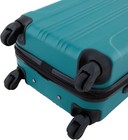 Travelers Club Chicago 20  Hardside Expandable Spinner Luggage Carry On Teal