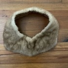 Vintage Light Brown Mink Fur Collar Neck Wrap One Size
