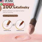 Modelones Kolinsky Acrylic Nail Brush Set Size 8 10 12 Round Powder Gel Nail Art