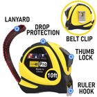12-pack Bulk Tape Measure 10ft Self-locking Easy Read Retractable With Fractions