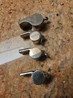 Vintage Lot Of 4 Whistles -1  Military  1 Regent  2 Shield Trumpeter