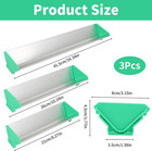 3 Pcs Dual Edge Aluminum Emulsion Scoop Coater For Silk Screen Printing Coating