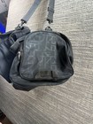 Nike Black Graphic Print Duffel Gym Bag