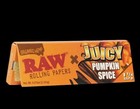 Raw X Juicy Jay   s Pumpkin Spice Organic Hemp Rolling Papers     1 1 4  4 Packs 