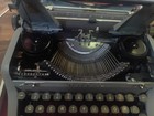 Vintage Royal Quiet Deluxe 1950 s Portable Typewriter Gray Original Case