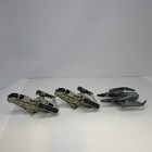 X-wing Star Wars Vehicle spaceship Toy Lot Of 3 - 2 White Ships   1 Gray blue