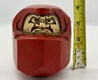 Authentic Japanese Iron Paperweight figure  Daruma  Statue  Stand  4   