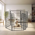 Heavy Duty Metal Dog Playpen Indoor Outdoor Exercise Pen Fence Panels With Door