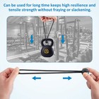100 Pcs 6    9  Black Ball Bungee Bungie Cord Heavy Duty Canopy Tarp Tie Downs