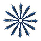 12pcs Hunting Broadheads 100 Grain Archery 2 3  Cut Crossbow Arrowheads Blue Usa