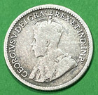 1912 Canada 5 Cent Silver Coin - George V - Canadian  925 Five Cent - Fff
