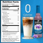 Syruvia Sugar Free Lavender Syrup 25 4 Fl Oz  For Coffee  Desserts    More