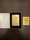 Vintage 1992 Zippo Marlboro Longhorn Brass Lighter With Box