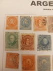 Argentina Classic Stamps Used Collection Album Page Early Issues Mixed Lot