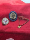 Vintage Humble Oil Baytown Refinery Employee Badge Gp Mabry   Safety Pin Tie   