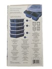 Food Grade Silicone Freezer Trays With Lids  5 Pack Assorted Sizes  Blue Color