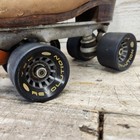 1980-1990s Chicago Roller Skates Rental Y2k Revolution Wheels Size 3 Tan Orange