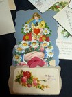 Ephemera Lot 1920s Postcards Valentines Letters Cards Scrapbooks Antique Vintage