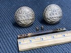 Pair Original Antique Brass Ornate Victorian Door Knobs Eastlake Old Salvage 2