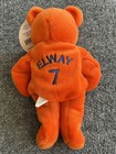John Elway  7 Denver Broncos 1999 Salvino   s Banners Qb Club Beanie Bear W tag