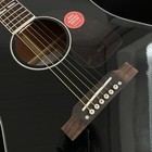 Black J45 Acoustic Electric Guitar Solid Spruce Top Mahogany  Neck Fast Ship