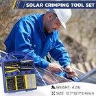 Haisstronica 25pcs Solar Crimping Tool Kit  20 Pairs Mc4 Blue  Yellow 