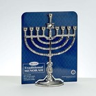 Traditional Menorah Silvertone Rite Lite Jewish Judaica Festival Of Lights New