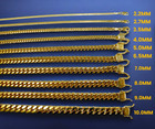 10k Yellow Gold Solid Miami Cuban Link Necklace Bracelet Chain 2 5mm-11mm 7 -30 