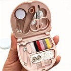 Mini Sewing Kit Travel Portable Repair Kit Needles Thread Scissors Compact Case