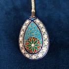 Imperial Russian 84 Silver Cloisonne Enamel Spoon Moscow 1888 5 75in