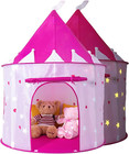Princess Castle Play Tent With Glow In The Dark Stars  Foldable Pink Pop Up K   
