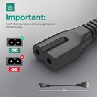 Lot Of 1-150 2 Prong Vizio Tv Power Cord Replacement D e m Series Tv Polarized