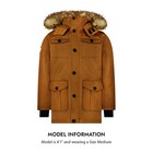 Canada Weather Gear Parka Coat For Men-insulated Winter Jacket W  Faux Fur Hood