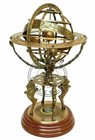 Vintage 18  Solid Brass Armillary Sphere Vintage Astrolabe Globe Decor Gift