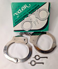 Vintage Valor Professional Handcuffs In Box Taiwan Nickel Plated