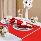 Satin Table Runner 10 Pcs 12x108 Inch Red Silk Wedding Banquet Decoration Set