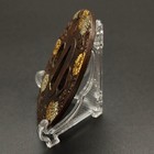 Unknown Brand Xg324 Tsuba Chrysanthemum Design Copper Base Silver Plating