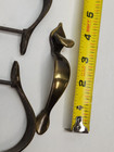 Lot Of 13   Vintage Curved Design Drawer Cabinet Pull Solid Brass Hardware