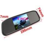 5  Car Rear View Mirror Monitor Mini Backup Camera Parking System Night Vision