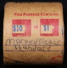 Circulated Mixed Morgan   Peace Silver  1 - 10 Coin Roll - Standard