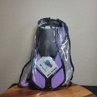 4 Pcs Snorkel Gear Set For Men Women Diving Mask Dry Top Snorkel Fins Purple S m