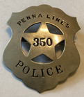 Early 1900   s Pennsylvania  penna  Railroad Police Badge  350