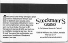 Stockman s Casino - Fallon  Nv - 5th Issue Slot Card