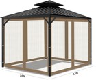 Gazebo Universal Replacement Mosquito Netting  10 x12  Gazebo Netting Outdoor 