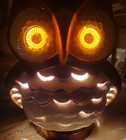 Vtg Ceramic Brown Owl Bedside Night Light Up Eyes 6 Inch Electric Switch Lamp 