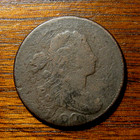 1800 Draped Bust Large Cent  S-203     Clashed Dies Reverse   Lamination Errors 