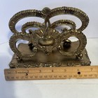 Ornate Vintage Brass Cast Letter Holder