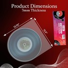 Vinyl Sleeves  Pack Of 100 Clear Vinyl Record Sleeves Inner  3 Mil  Thick 12    