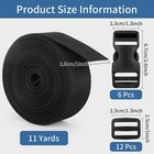 Buckles And Straps Set backpack Straps traps With Buckles 6 Yards Of Thick Ny   