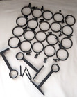Curtain Rings Black Metal Clips For Curtain Rod Set Of 20   3 Pc  Extra Hardware